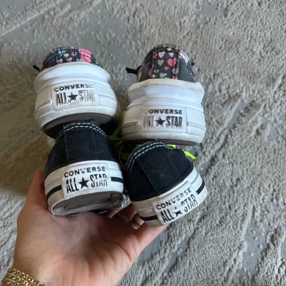 Converse Chuck Taylor Always On Hearts platform sneaker and black sneakers 11 - Picture 8 of 11